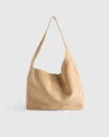 Quince Women's Italian Suede Slouchy Shoulder Bag In Sand