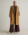 Quince Women's Italian Wool Classic Single-breasted Coat In Caramel