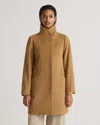 Quince Women's Italian Wool Cocoon Coat In Caramel