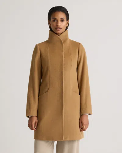 Quince Women's Italian Wool Cocoon Coat In Caramel