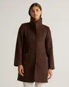 QUINCE WOMEN'S ITALIAN WOOL COCOON COAT