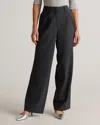 Quince Women's Italian Wool Pleated Trouser In Coal Melange