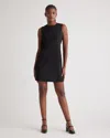 Quince Women's Italian Wool Sleeveless Dress In Black