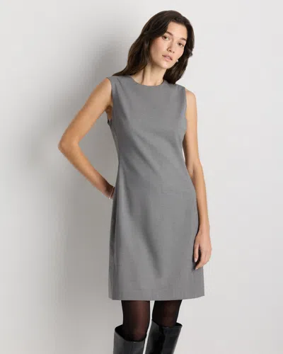 Quince Women's Italian Wool Sleeveless Dress In Gray