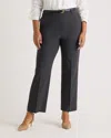 Quince Women's Italian Wool Straight Leg Pants In Coal Melange