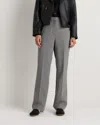 Quince Women's Italian Wool Straight Leg Pants In Gray