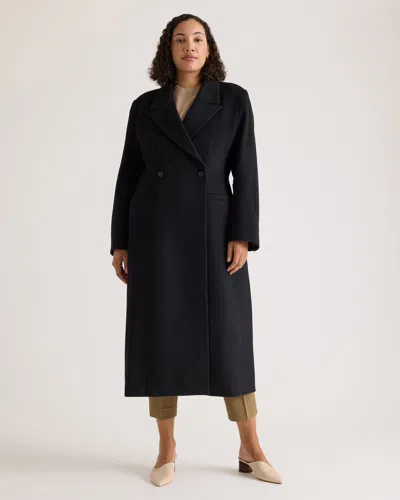 Quince Women's Italian Wool Tailored Coat In Black