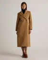 Quince Women's Italian Wool Tailored Coat In Caramel