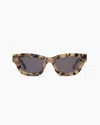 Quince Women's Jackie Polarized Acetate Sunglasses In White Tortoise With Grey Lens
