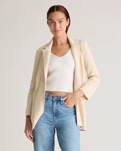Quince Women's Knit Blazer In Alabaster