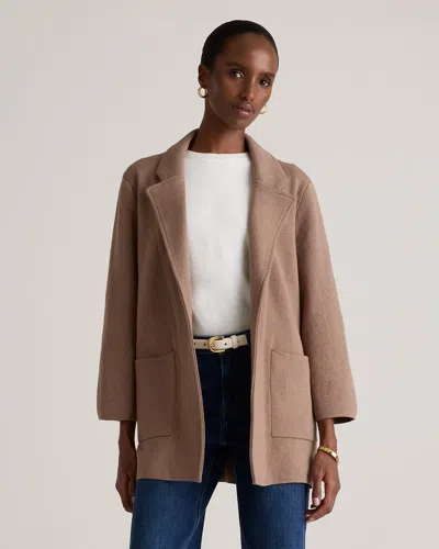 Quince Women's Knit Blazer In Cafe Au Lait