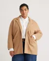 Quince Women's Knit Blazer In Camel
