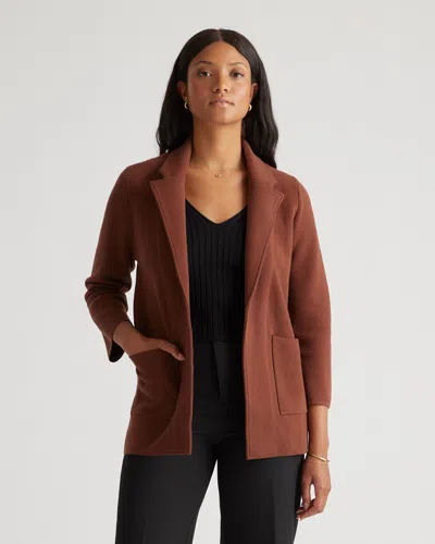 Quince Women's Knit Blazer In Cappuccino