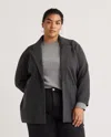 Quince Women's Knit Blazer In Charcoal