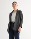 Shop Quince Women's Knit Blazer In Charcoal