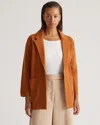 Quince Women's Knit Blazer In Ginger