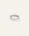 Quince Women's Lab Grown Diamond Emerald Eternity Band Rings In White Gold