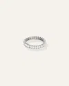 Quince Women's Lab Grown Diamond Emerald Eternity Band Rings In White Gold