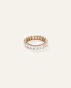 Quince Women's Lab Grown Diamond Emerald Eternity Band Rings In Yellow Gold