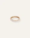 Quince Women's Lab Grown Diamond Emerald Eternity Band Rings In Yellow Gold