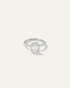 Quince Women's Lab Grown Diamond Emerald Halo Pave Engagement Ring In White Gold