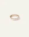 Quince Women's Lab Grown Diamond Emerald North-south Bezel Eternity Band Rings In Yellow Gold