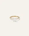 Quince Women's Lab Grown Diamond Emerald Petite Pave Engagement Ring In Yellow Gold