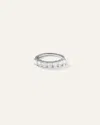 Quince Women's Lab Grown Diamond Emerald Seven Stone Band Rings In White Gold