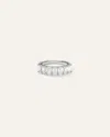 Quince Women's Lab Grown Diamond Emerald Seven Stone Band Rings In White Gold