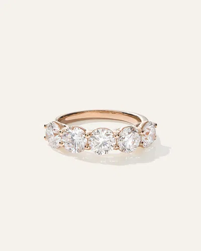 Quince Women's Lab Grown Diamond Five Stone Band Rings