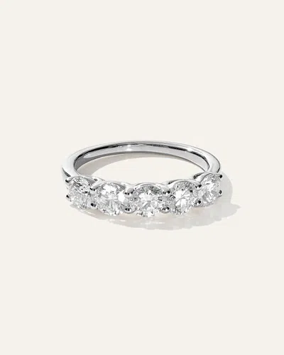 Quince Women's Lab Grown Diamond Five Stone Band Rings In Platinum