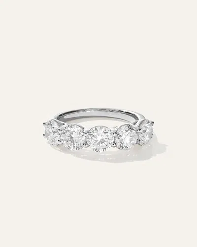 Quince Women's Lab Grown Diamond Five Stone Band Rings In Platinum