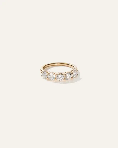 Quince Women's Lab Grown Diamond Five Stone Band Rings In Yellow Gold
