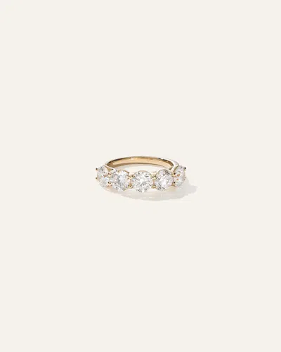 Quince Women's Lab Grown Diamond Five Stone Band Rings In Yellow Gold