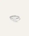 Quince Women's Lab Grown Diamond Oval Comfort Fit Engagement Ring In Platinum