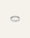 Quince Women's Lab Grown Diamond Oval Eternity Band Rings In White Gold