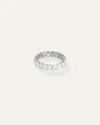 Quince Women's Lab Grown Diamond Oval Eternity Band Rings In White Gold