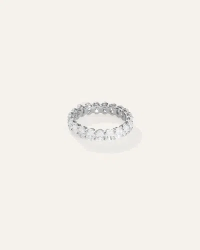 Quince Women's Lab Grown Diamond Oval Eternity Band Rings In White Gold