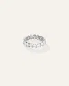 Quince Women's Lab Grown Diamond Oval Eternity Band Rings In White Gold