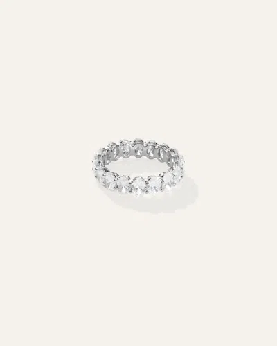 Quince Women's Lab Grown Diamond Oval Eternity Band Rings In White Gold