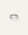 Quince Women's Lab Grown Diamond Oval Eternity Band Rings In White Gold