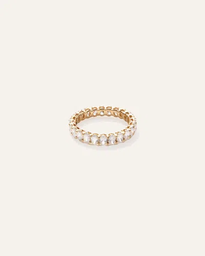 Quince Women's Lab Grown Diamond Oval Eternity Band Rings In Yellow Gold
