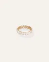 Quince Women's Lab Grown Diamond Oval Eternity Band Rings In Yellow Gold