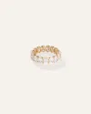Quince Women's Lab Grown Diamond Oval Eternity Band Rings In Yellow Gold