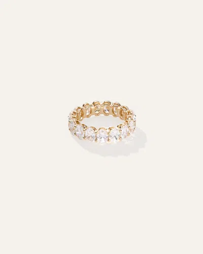 Quince Women's Lab Grown Diamond Oval Eternity Band Rings In Yellow Gold