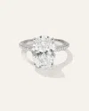 Quince Women's Lab Grown Diamond Oval Pave Cathedral Engagement Ring