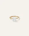 Quince Women's Lab Grown Diamond Oval Petite Classic Engagement Ring In Yellow Gold