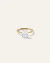 QUINCE WOMEN'S LAB GROWN DIAMOND OVAL PETITE CLASSIC ENGAGEMENT RING