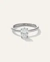 Quince Women's Lab Grown Diamond Oval Petite Hidden Halo Engagement Ring In Platinum