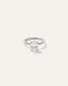 Quince Women's Lab Grown Diamond Oval Petite Hidden Halo Engagement Ring In White Gold